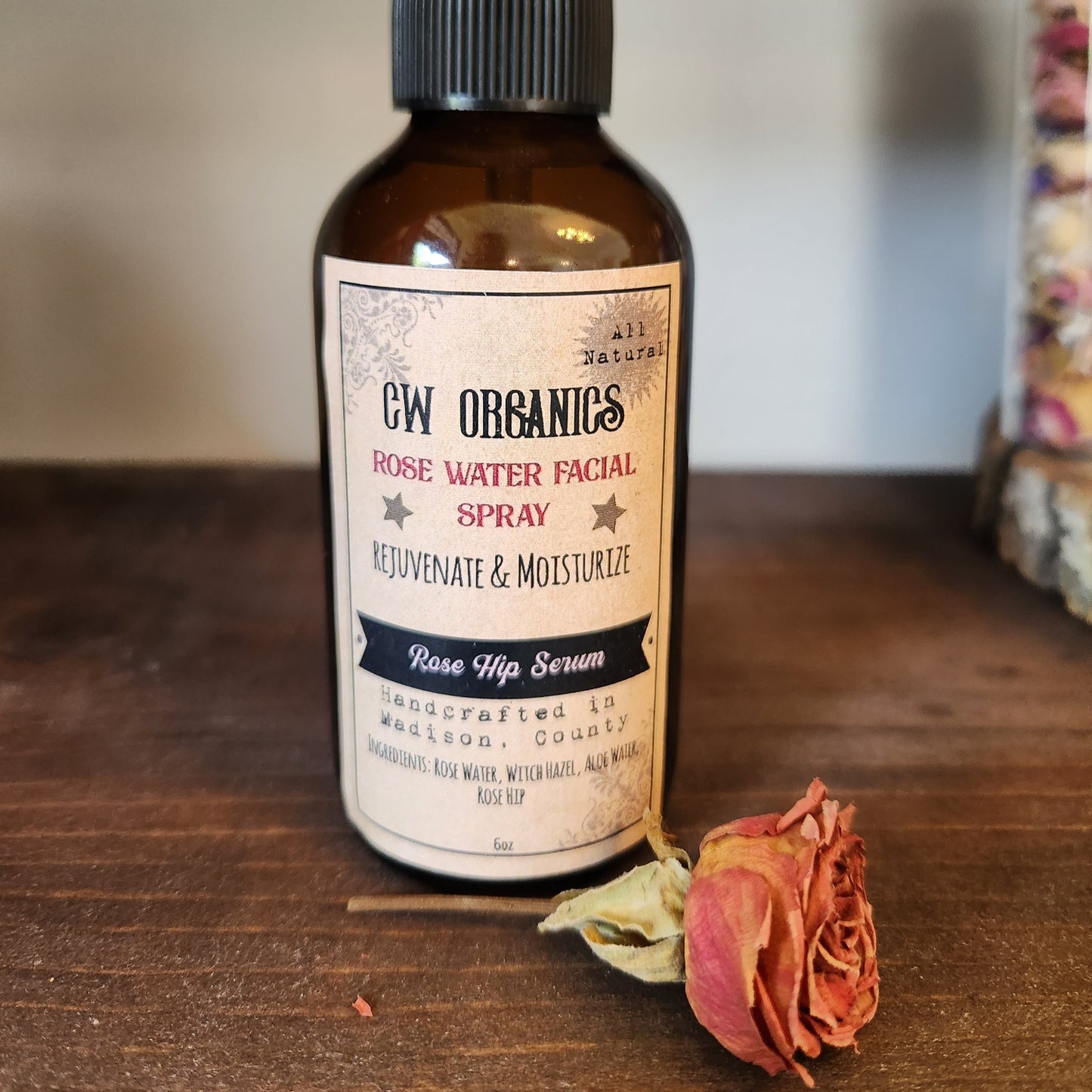 Rose Water Serum Facial Spray