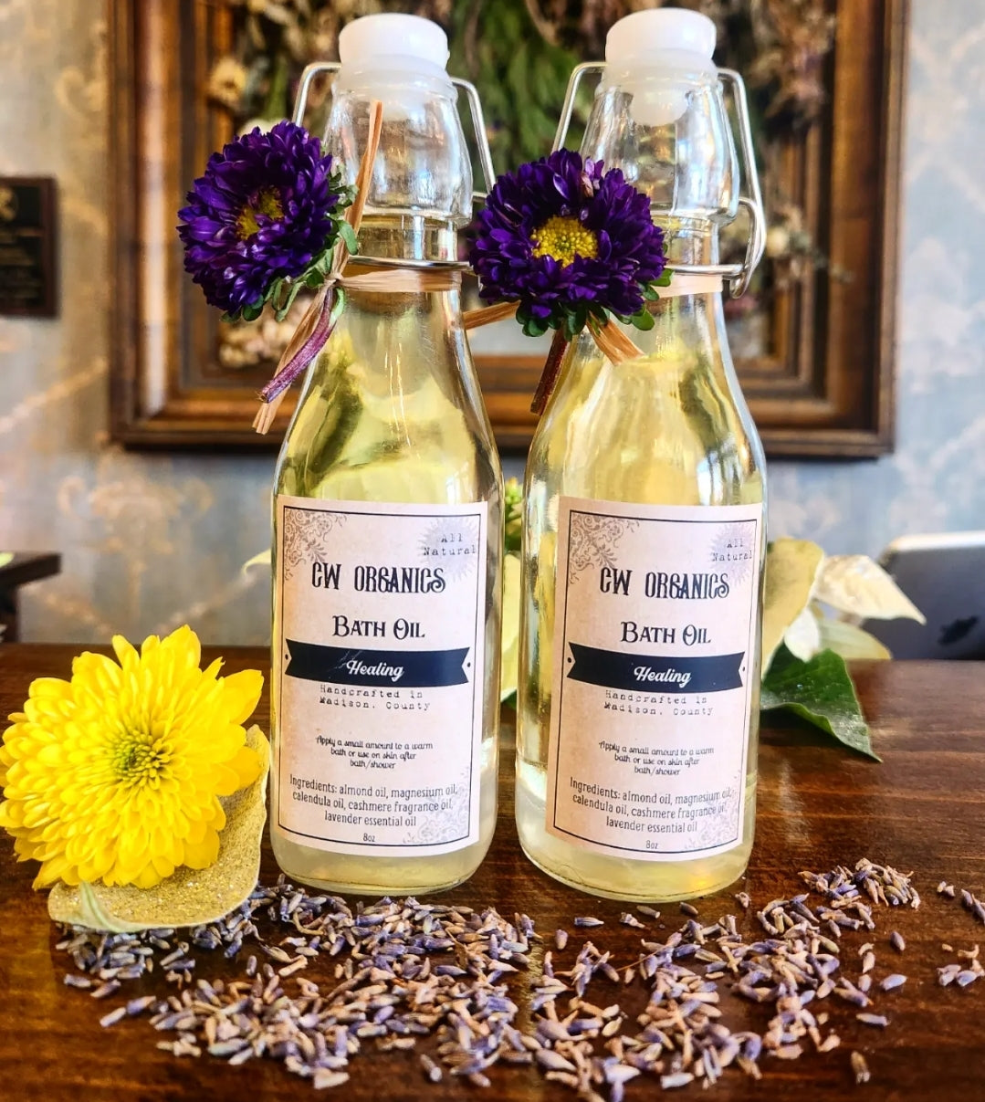 lavender and cashmere scented bath oil