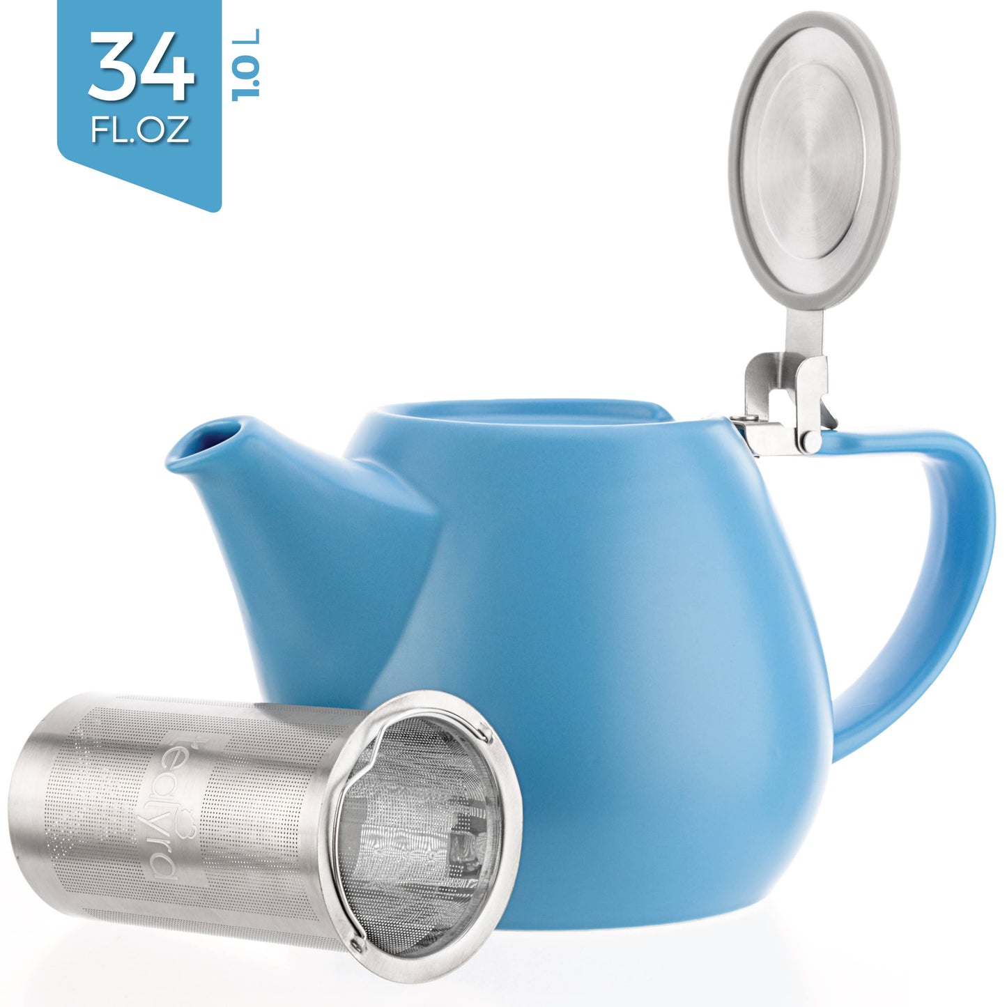 Jove Porcelain Teapot & Infuser - 34 oz